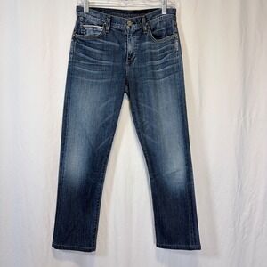 Citizens of Humanity Mandy Slim Jeans Blue High Waist Retro Roll Up 1433-365 28